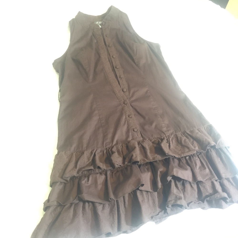 Brown Cotton ruffle dress Vanellope Wreck it Ralph